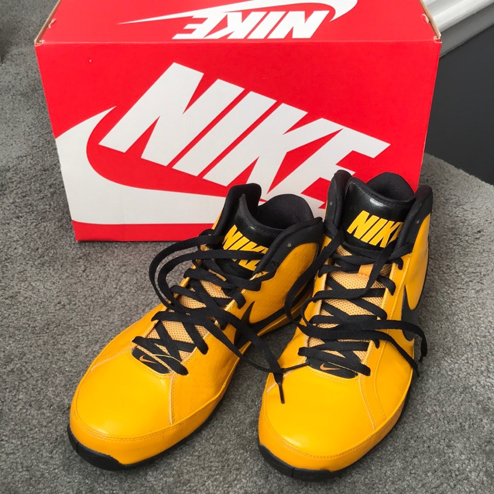 Black and Yellow Nike Zooms